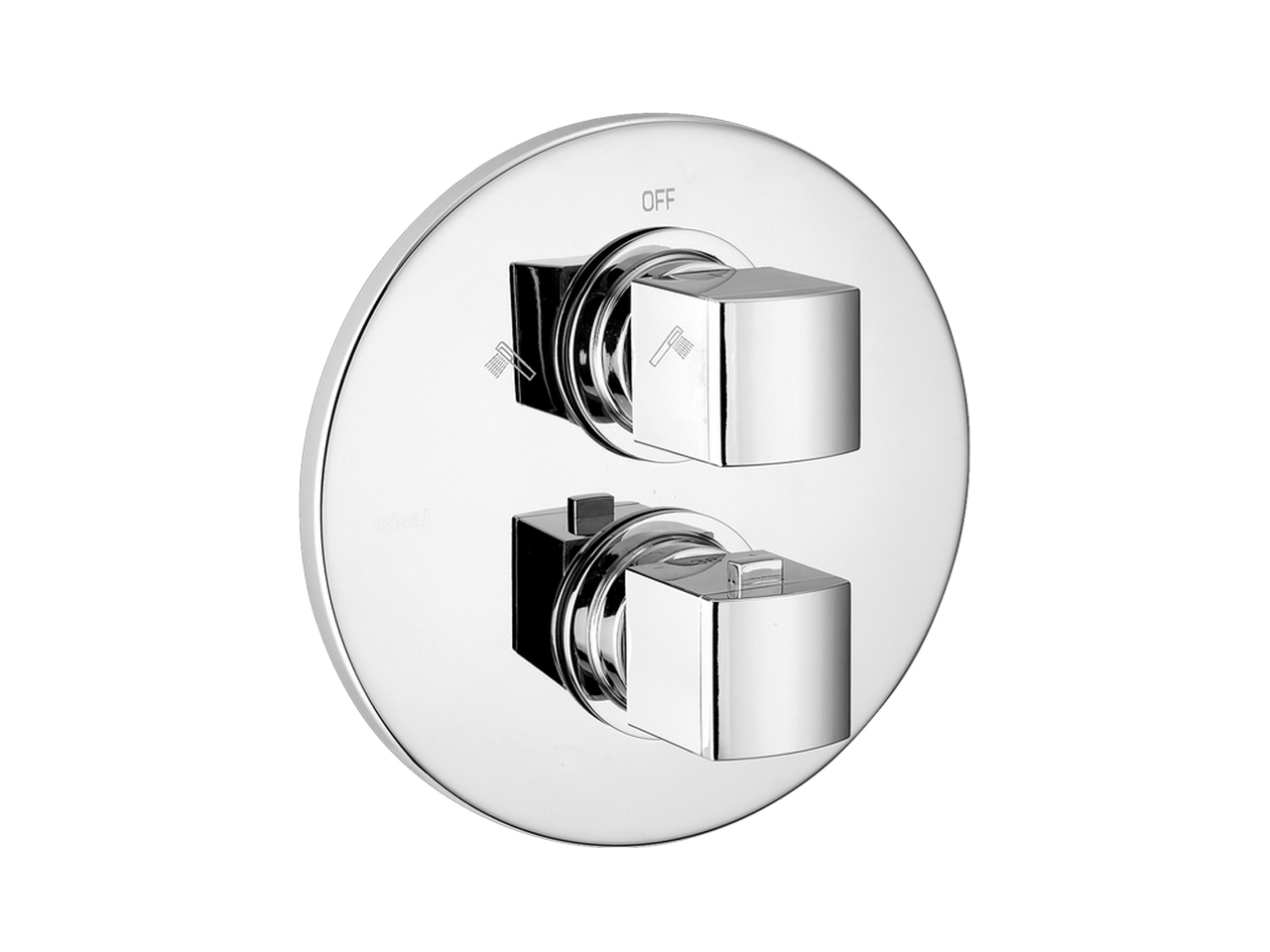 Parte esterna termostatico doccia incasso 2 uscite DADO_DD018100 - v1